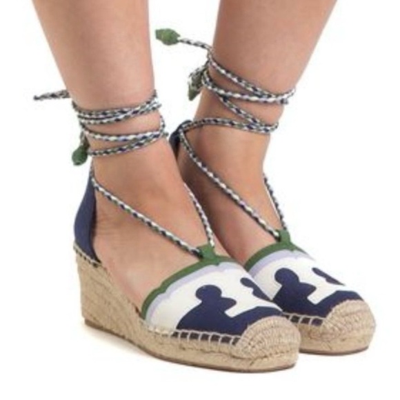 Tory Burch Wedge Espadrilles size 7. - Picture 8 of 9
